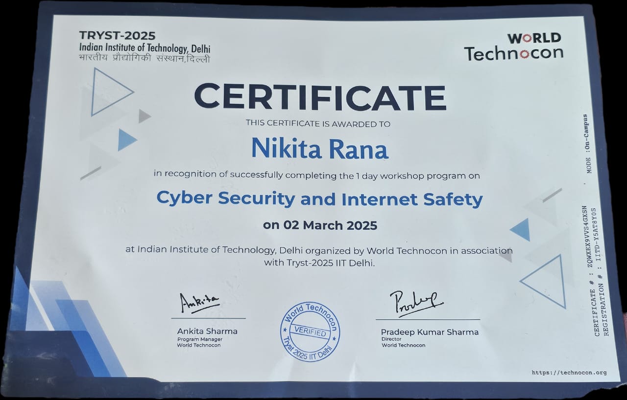 Cybersecurity Certificate